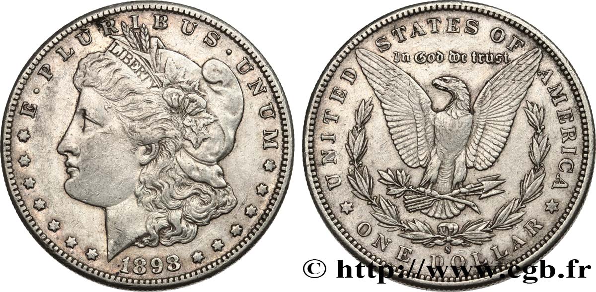 ESTADOS UNIDOS DE AMÉRICA 1 Dollar type Morgan 1898 San Francisco BC+/MBC 