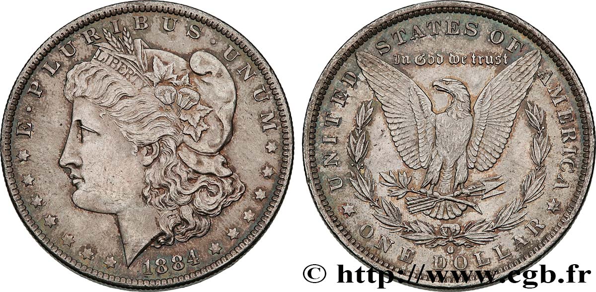 ÉTATS-UNIS D AMÉRIQUE 1 Dollar Morgan 1884 Nouvelle-Orléans SUP+ 