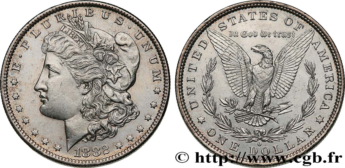 ÉTATS-UNIS D AMÉRIQUE 1 Dollar Morgan 1882 Nouvelle-Orléans SUP+ 