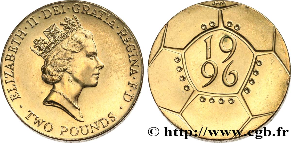 VEREINIGTEN KÖNIGREICH 2 Pounds (Livres) Elisabeth II “Technologie” 1996  fST 