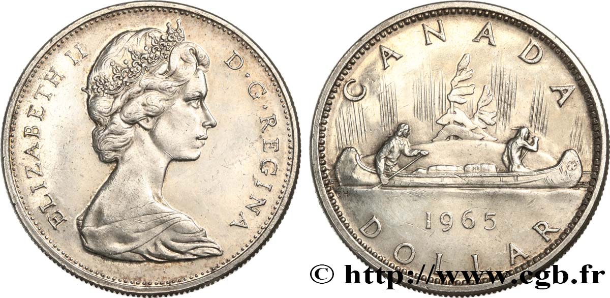 CANADá
 1 Dollar Elisabeth II 1965  EBC 