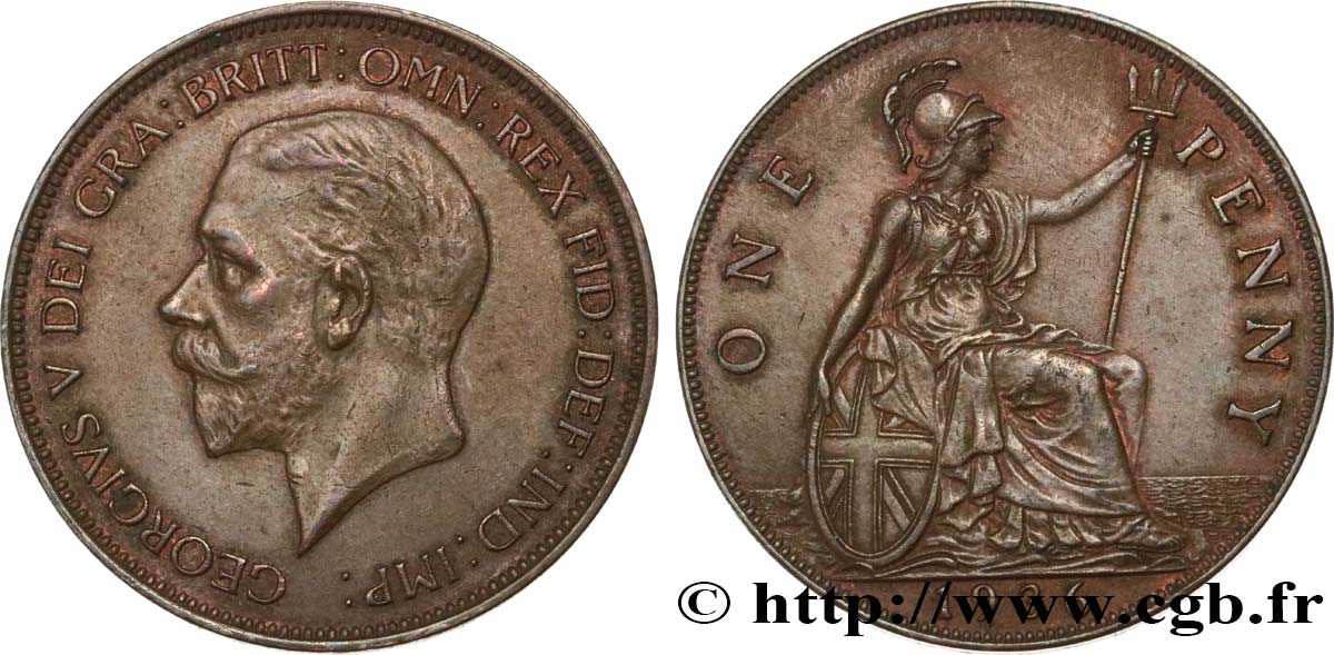 ROYAUME-UNI 1 Penny Georges V 1936  TTB+ 