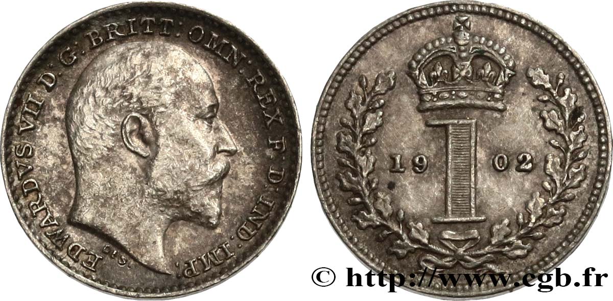 VEREINIGTEN KÖNIGREICH 1 Penny Edouard VII 1902  VZ 