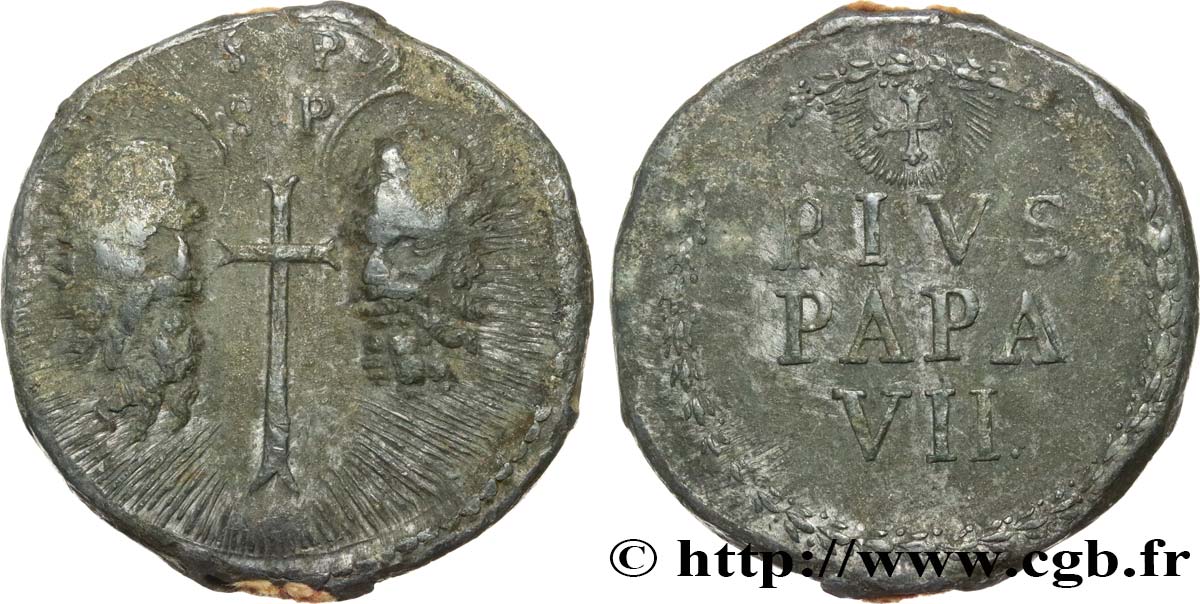 ITALY - PAPAL STATES - PIUS VII (Barnaba Chiaramonti) Bulle papale N.D.  XF 