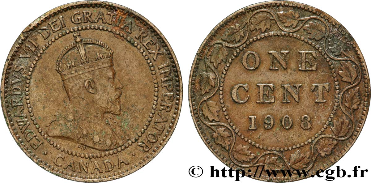 CANADA 1 Cent Edouard VII 1903  TTB 