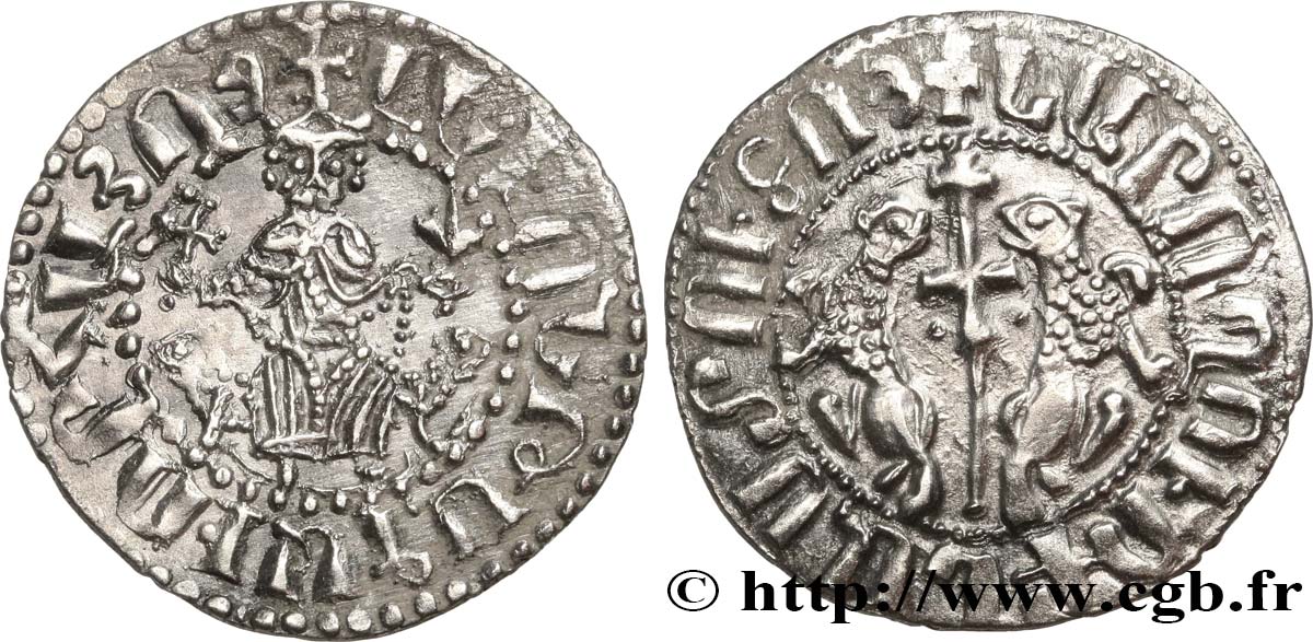 CILICIE - ROYAUME D ARMÉNIE - LÉON Ier roi d Arménie Tram d argent c. 1198-1219 Sis SPL 