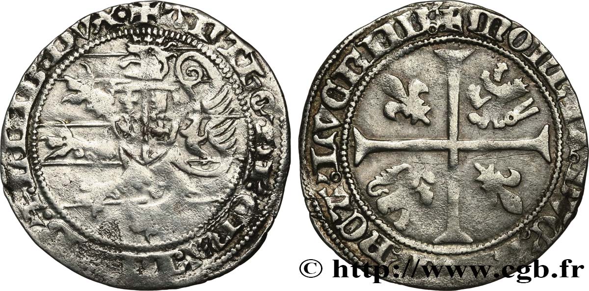 LUXEMBOURG - DUCHÉ DE LUXEMBOURG - ANTOINE DE BOURGOGNE ET ÉLISABETH DE GORLITZ Gros n.d.  BC 