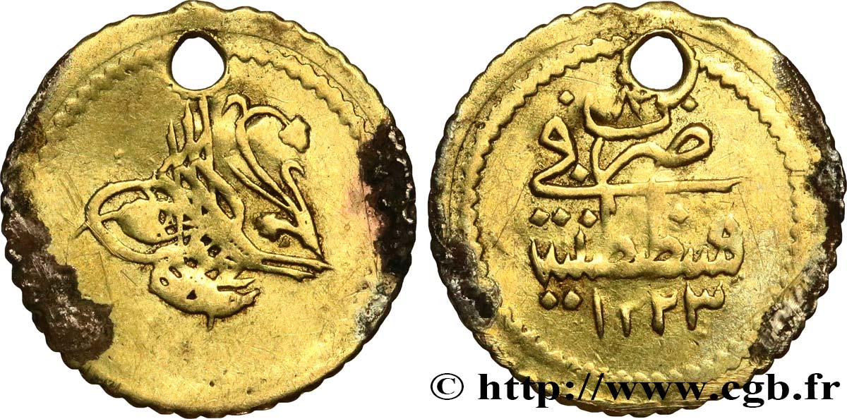 TURQUIE 1/4 Zeri Mahmud II AH 1223 an 8 1815 Constantinople TB+ 