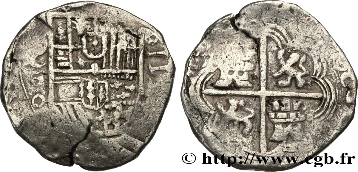 AMÉRIQUE ESPAGNOLE - ROYAUME D ESPAGNE - PHILIPPE III 4 Reales n.d. Indéterminé q.BB 
