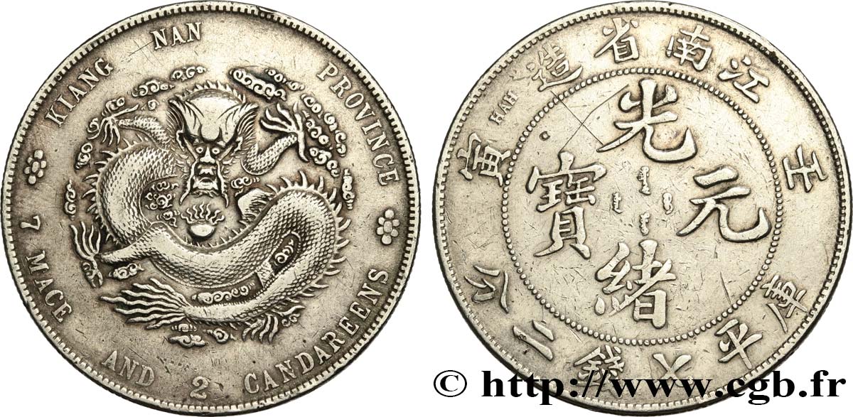 CHINA - KIANGNAN PROVINCE 1 Dollar 1902  SS 