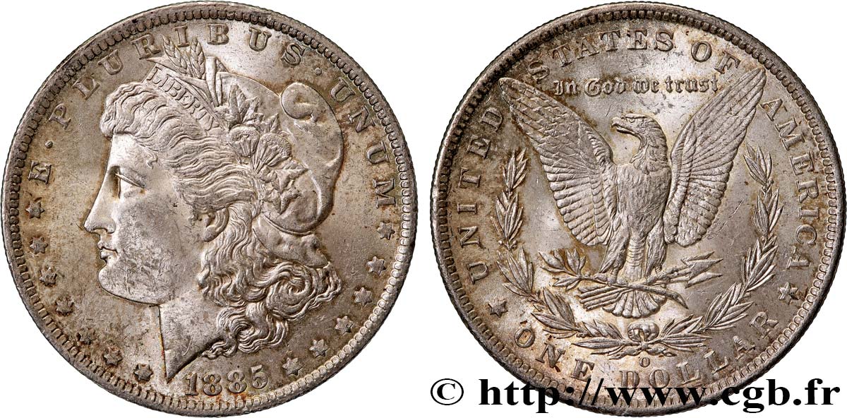 STATI UNITI D AMERICA 1 Dollar Morgan 1885 Nouvelle-Orléans SPL 