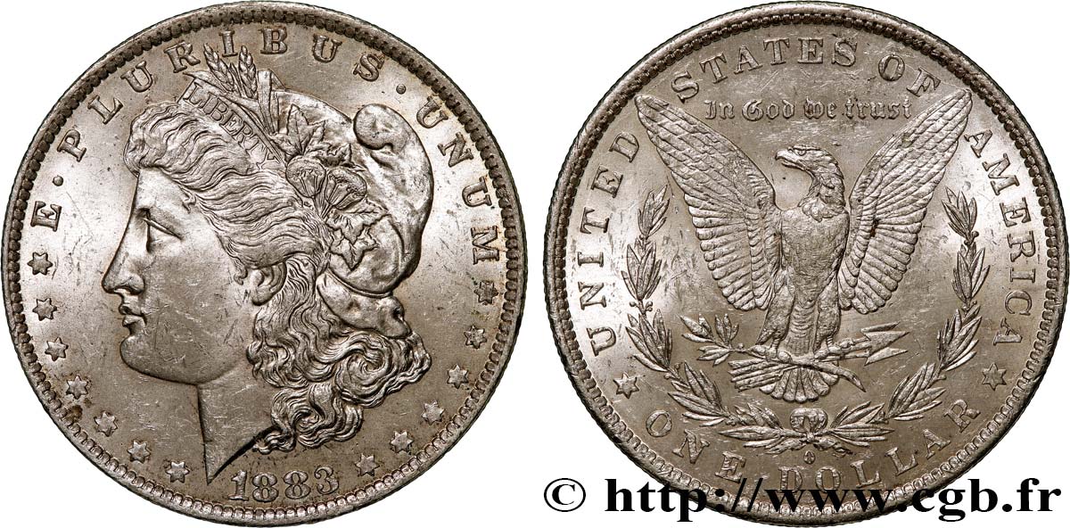 STATI UNITI D AMERICA 1 Dollar Morgan 1883 Nouvelle-Orléans SPL/MS 
