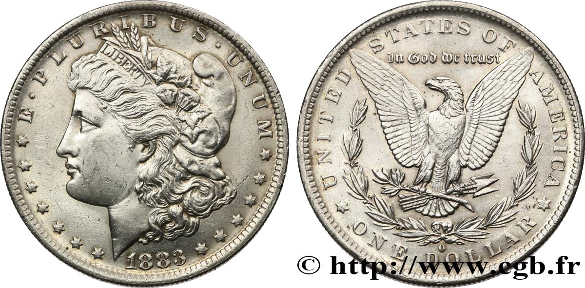 ESTADOS UNIDOS DE AMÉRICA 1 Dollar Morgan 1883 Nouvelle-Orléans EBC+ 