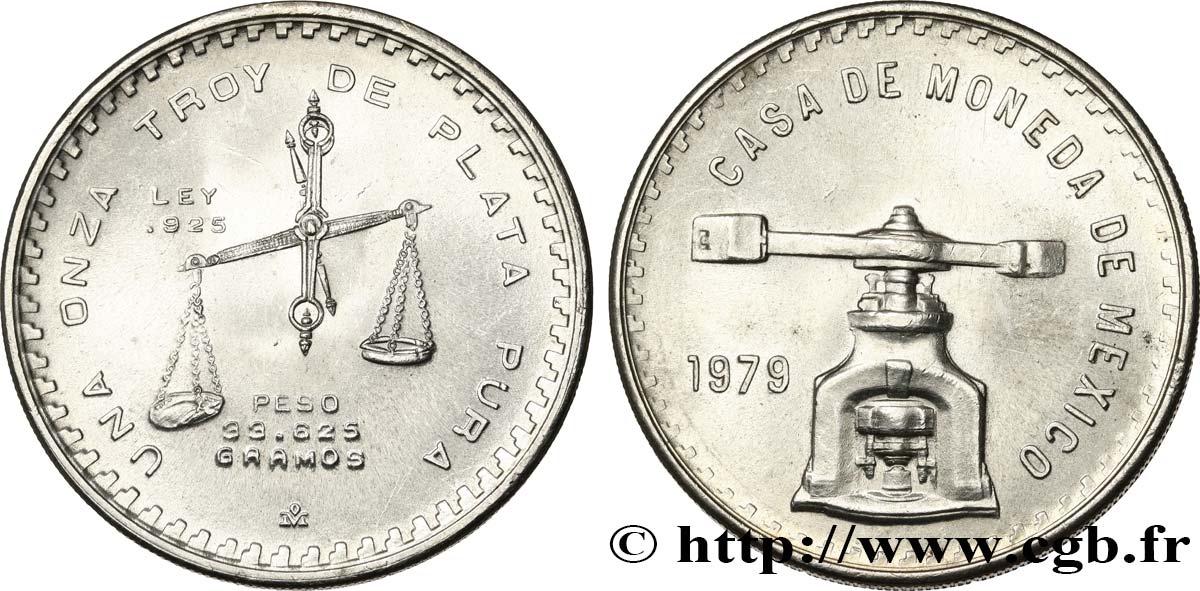MEXIQUE 1 Onza (Once) presse monétaire 1979 Mexico SUP 