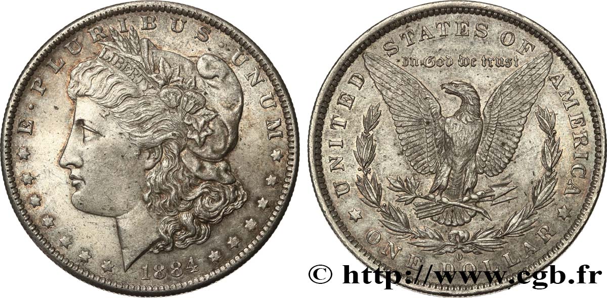 STATI UNITI D AMERICA 1 Dollar Morgan 1884 Nouvelle-Orléans SPL 
