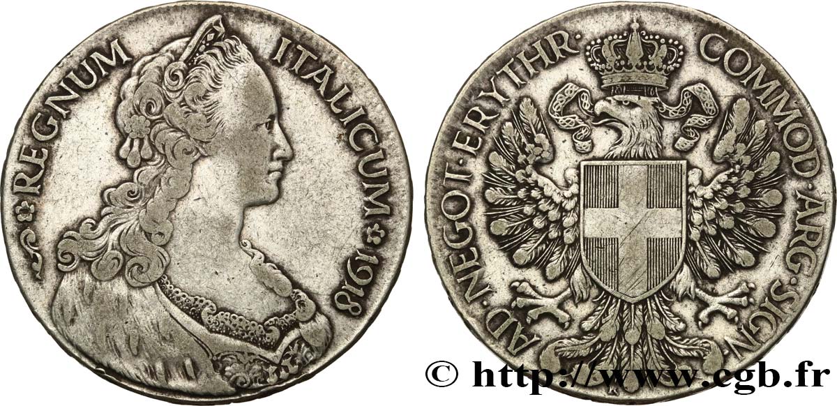 ERITREA - KINGDOM OF ITALY - VITTORIO-EMANUELE III Tallero 1918 Rome VF 