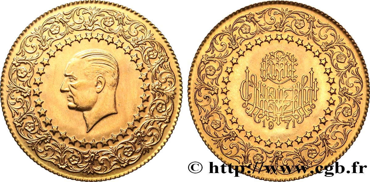 TÜRKEI 100 Kurush Mustafa Kemal Atatürk série des  monnaies de luxe 1971  VZ 