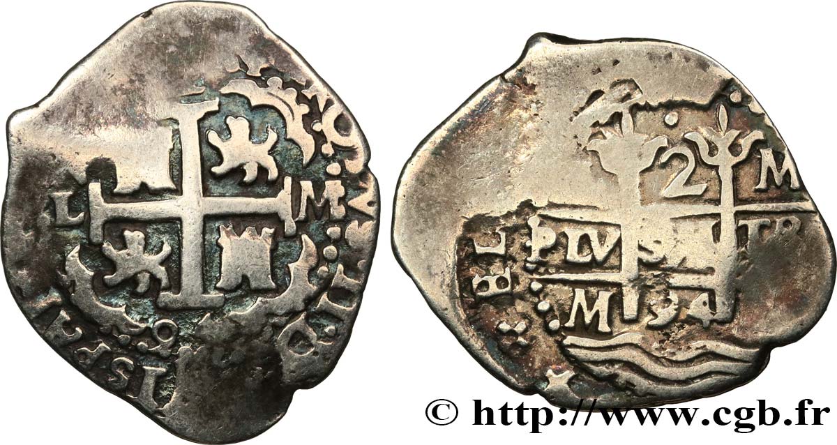 PÉROU 2 Reales 1694 Lima TB+ 