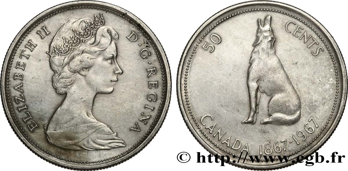 KANADA 50 Cents centenaire de la Confédération 1967  SS 