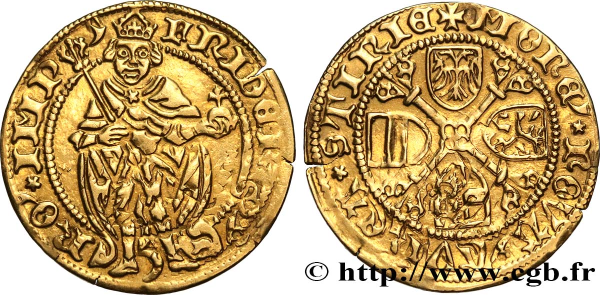 AUSTRIA - STYRIA - FREDERIC III Ducat ou florin n.d. Graz MBC+ 