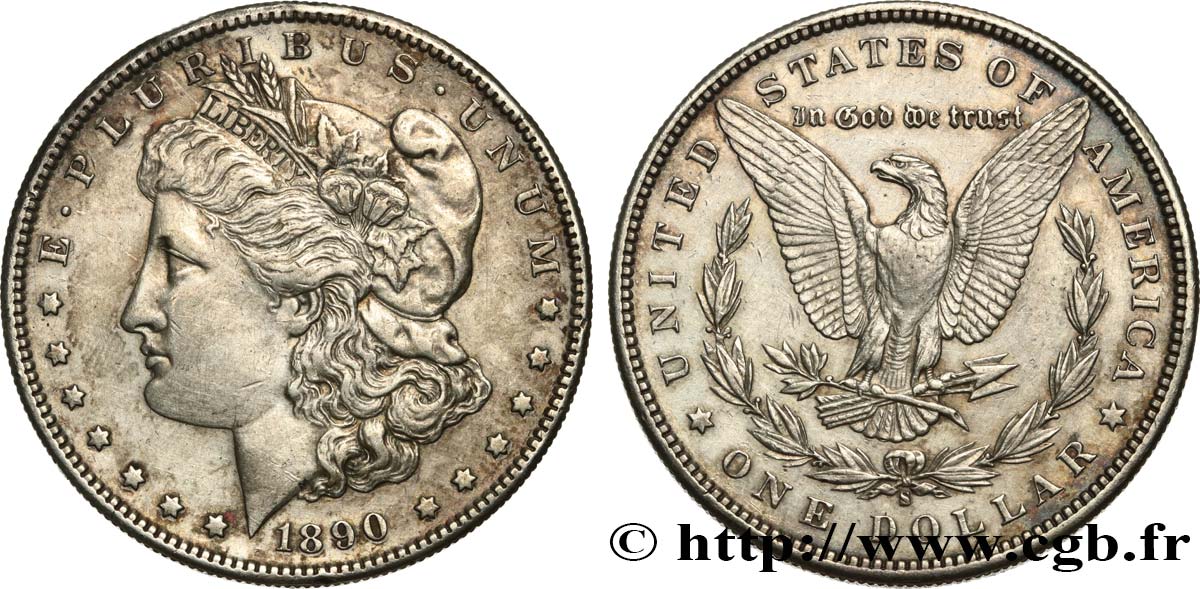ÉTATS-UNIS D AMÉRIQUE 1 Dollar type Morgan 1890 San Francisco - S TTB 