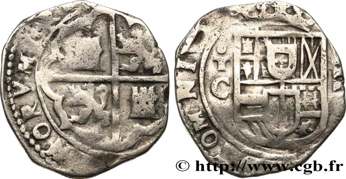 SPAGNA 2 Reales Philippe III S.D. Tolède MB 