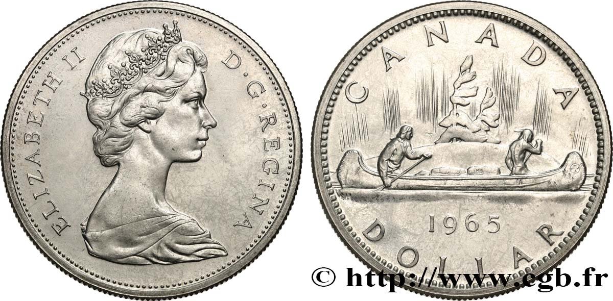 KANADA 1 Dollar Elisabeth II 1965  fST 