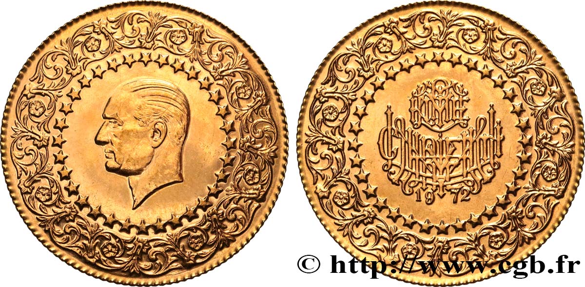 TURQUIE 100 Kurush Mustafa Kemal Atatürk série des  monnaies de luxe 1972  SUP 