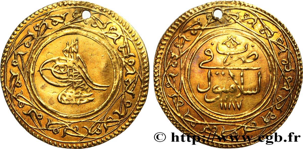 TURQUíA 1 1/2 Altin Abdul Amid I  an 8 AH 1187 (1781)  MBC+ 