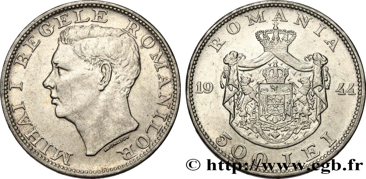 ROUMANIE 500 Lei Michel Ier 1944  SUP 