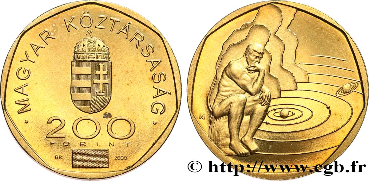 HONGRIE 100 Forint Proof Millenium 2000 Budapest SPL 