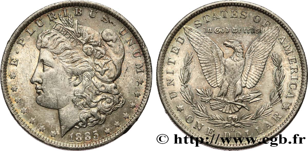 ESTADOS UNIDOS DE AMÉRICA 1 Dollar Morgan 1885 Nouvelle-Orléans EBC 