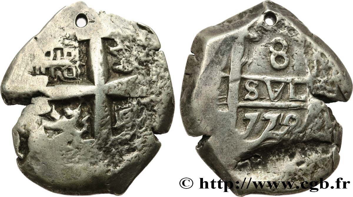 PÉROU - CHARLES III 8 Reales 1772 Potosi TTB 