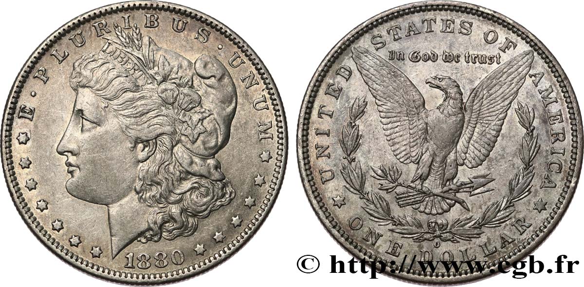 STATI UNITI D AMERICA 1 Dollar type Morgan 1880 Nouvelle Orléans BB 