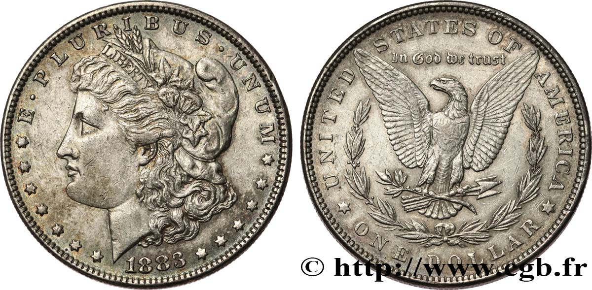 ESTADOS UNIDOS DE AMÉRICA 1 Dollar Morgan 1883 Philadelphie EBC 