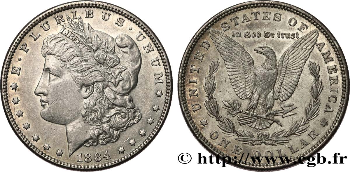 VEREINIGTE STAATEN VON AMERIKA 1 Dollar Morgan 1884 Philadelphie fVZ 