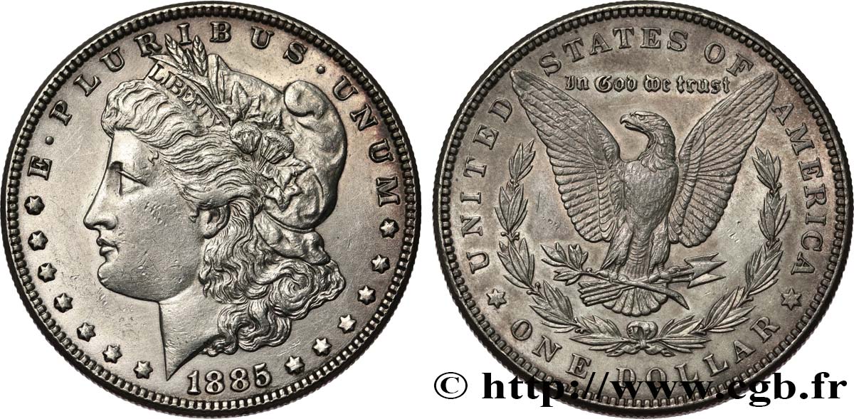 ESTADOS UNIDOS DE AMÉRICA 1 Dollar Morgan 1885 Philadelphie MBC 