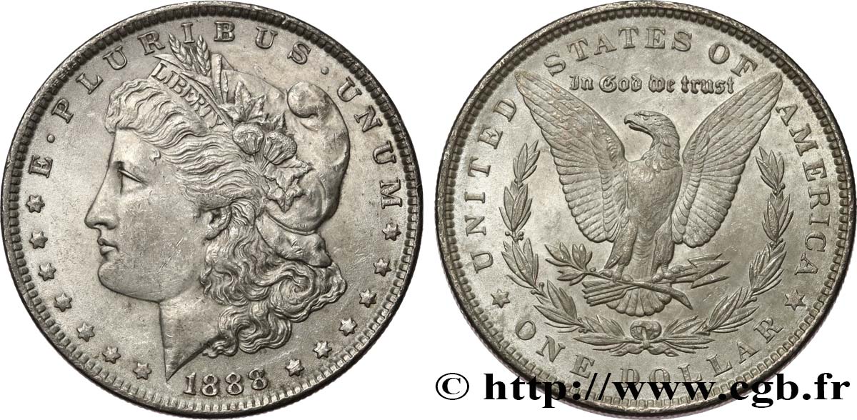 UNITED STATES OF AMERICA 1 Dollar Morgan 1888 Philadelphie AU 