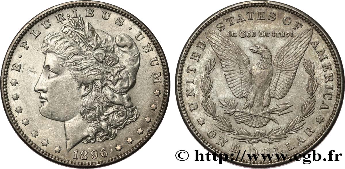 VEREINIGTE STAATEN VON AMERIKA 1 Dollar Morgan 1896 Philadelphie fVZ 