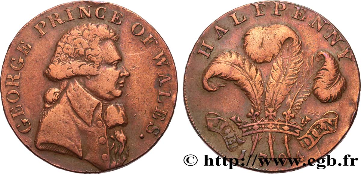 GETTONI BRITANICI 1/2 Penny (Essex) Warley Camp 1794  q.BB 