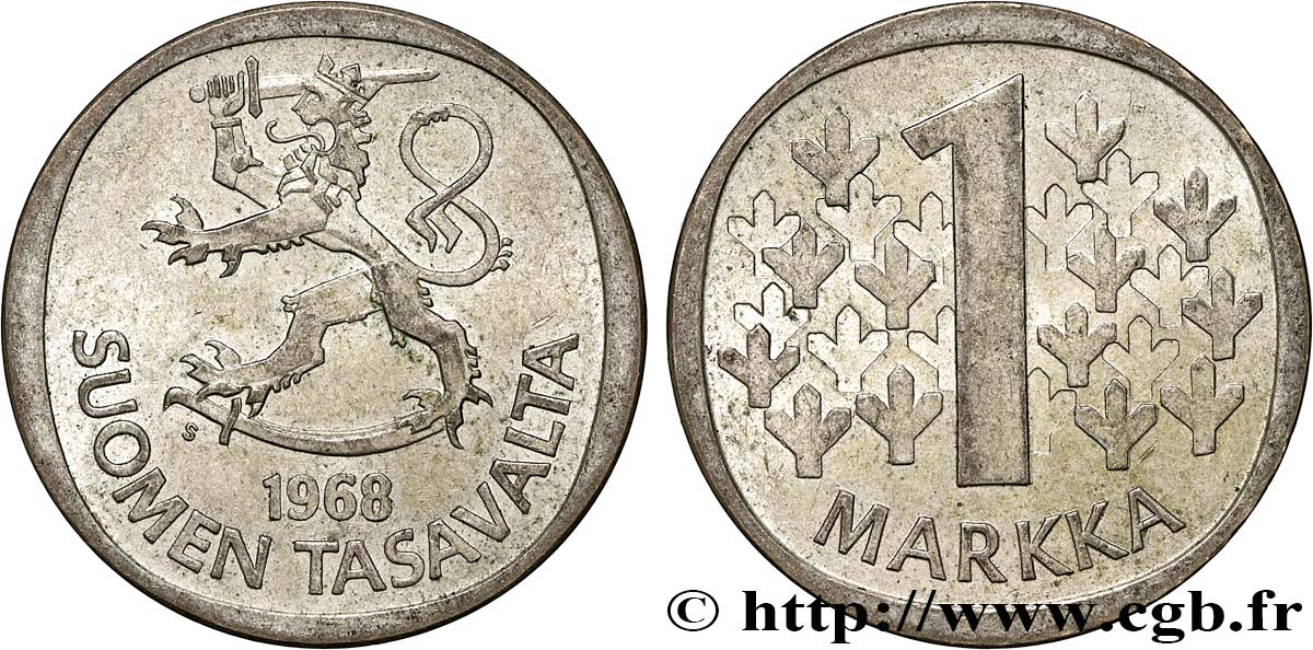 FINLANDIA 1 Markka 1968  q.SPL 