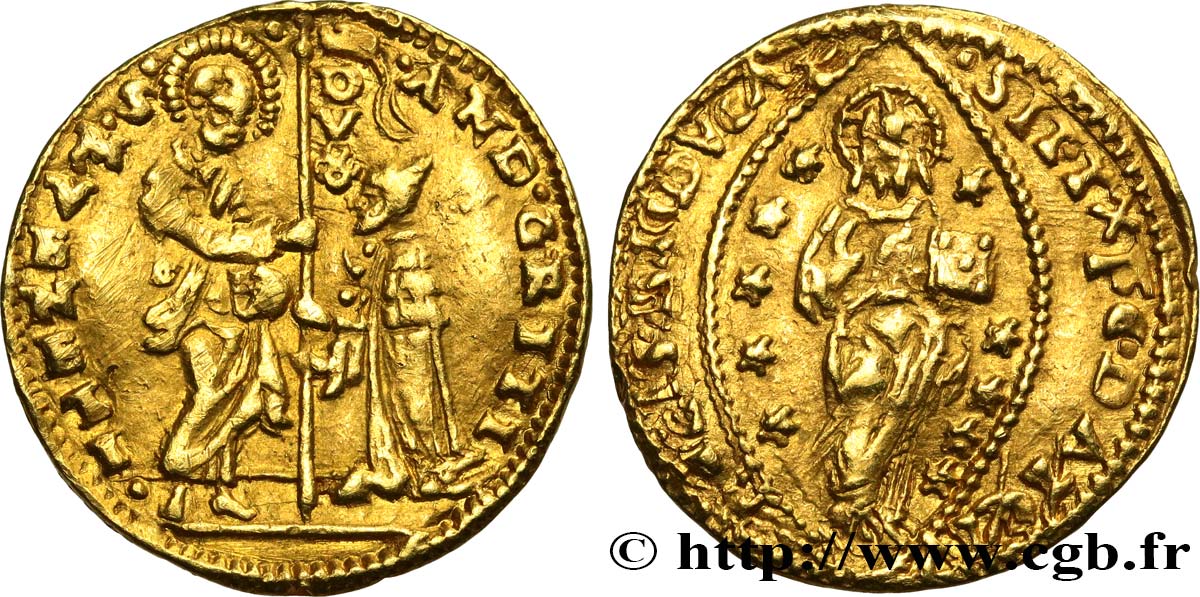 ITALIA - VENEZIA - ANDREA GRITTI (LXXVII doge) Sequin ou Zecchino n.d. Venise q.SPL 