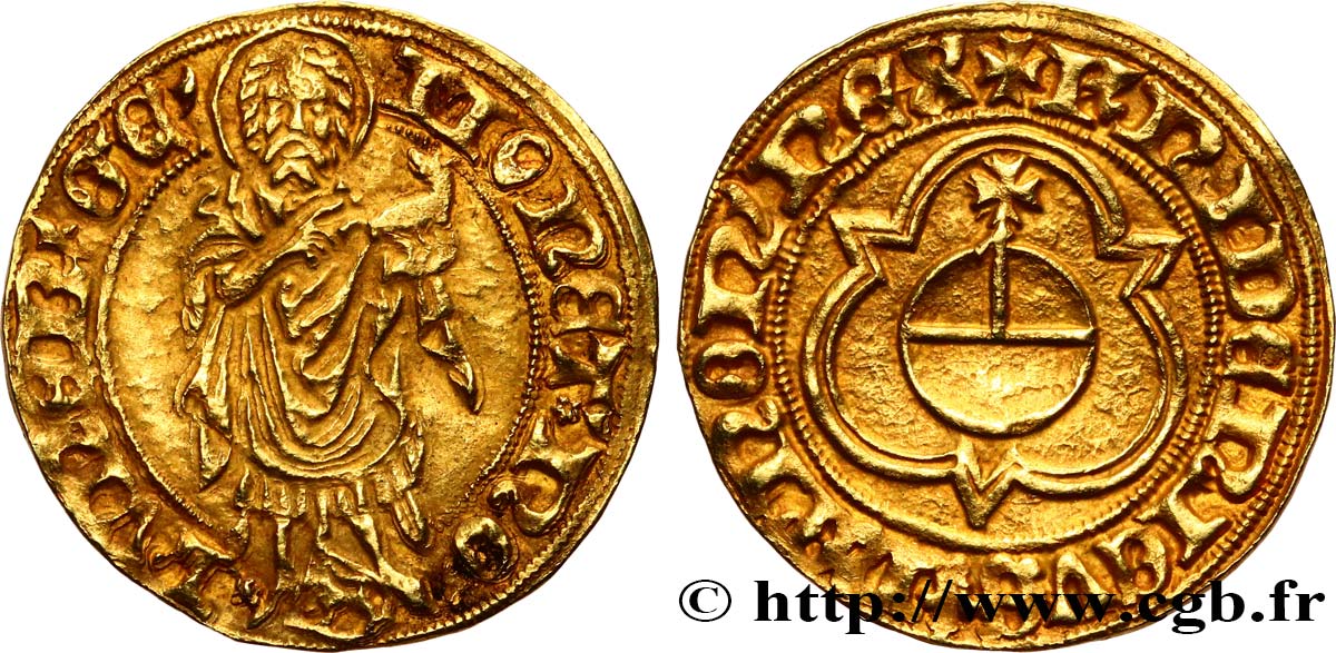ALLEMAGNE - NORDLINGEN - FRÉDÉRIC III Florin d or n.d. Nördlingen TTB 