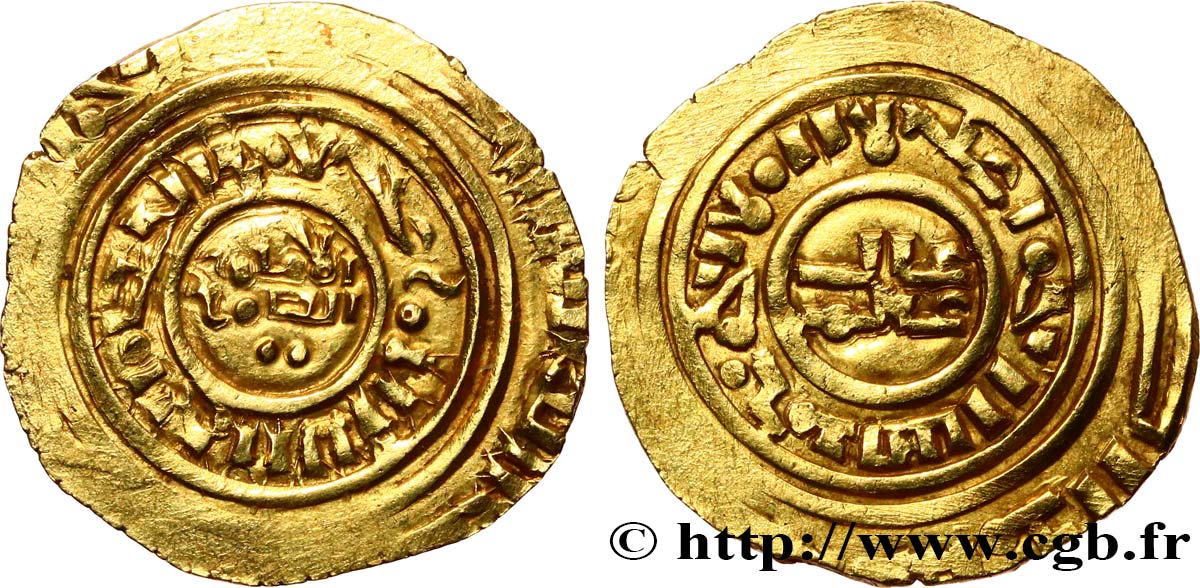 ORIENT LATIN - CROISADES - ANONYME Dinar ou Besant c. 1187-1260 Acre XF 
