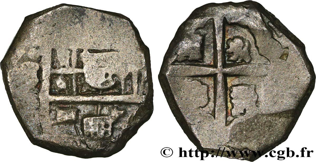 AMÉRIQUE ESPAGNOLE - ROYAUME D ESPAGNE - PHILIPPE III 2 Reales n.d. Indeterminé VF 