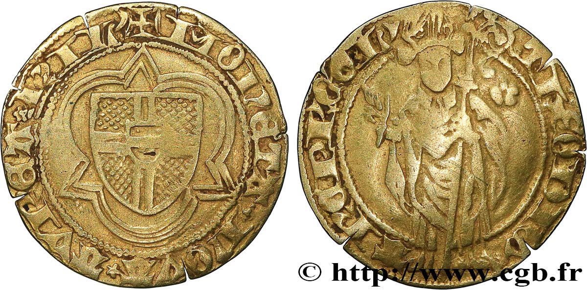 ARCIDIOCESI DI COLONIA - DIETRICH II OF MOERS Florin d or (Gulden) N.D. Riel MB 