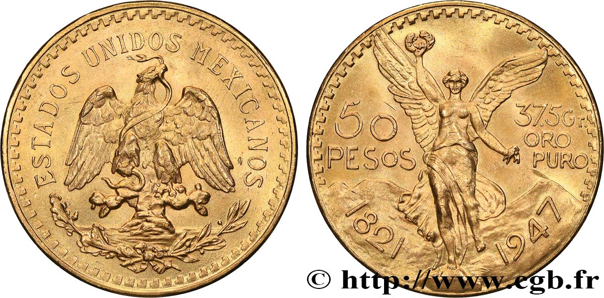 MÉXICO 50 Pesos or 1947 Mexico SC 