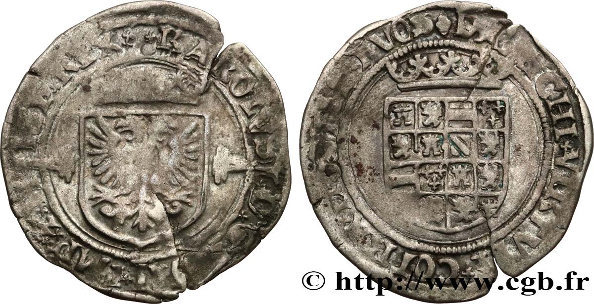 SPANISH NETHERLANDS - DUCHY OF BRABANT - CHARLES V Couronne d'or au soleil  1544 Anvers fwo_376607 World coins