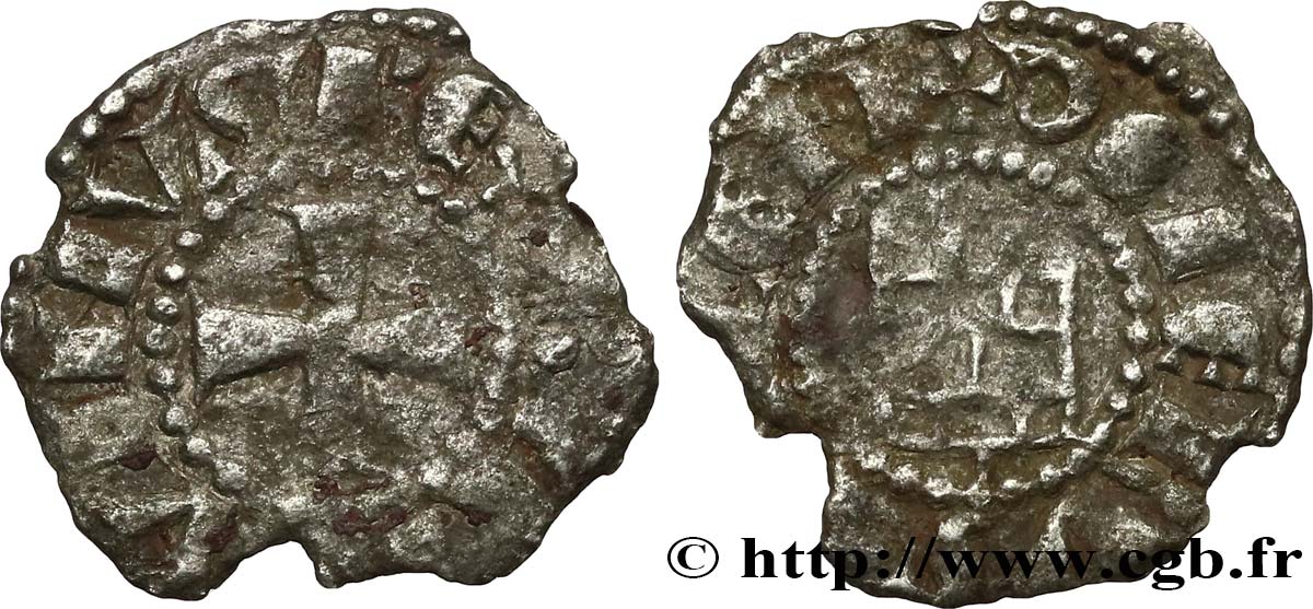 TERRE SAINTE - ROYAUME DE JÉRUSALEM - BAUDOUIN III Denier n.d. Jérusalem TB 