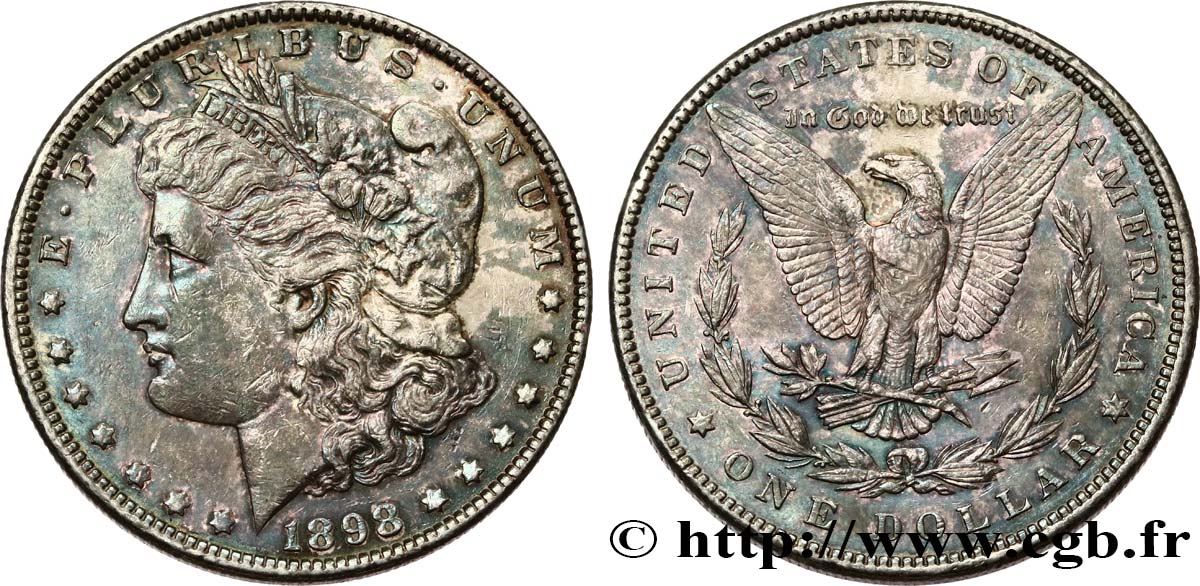 UNITED STATES OF AMERICA 1 Dollar type Morgan 1898 Philadelphie AU/AU 